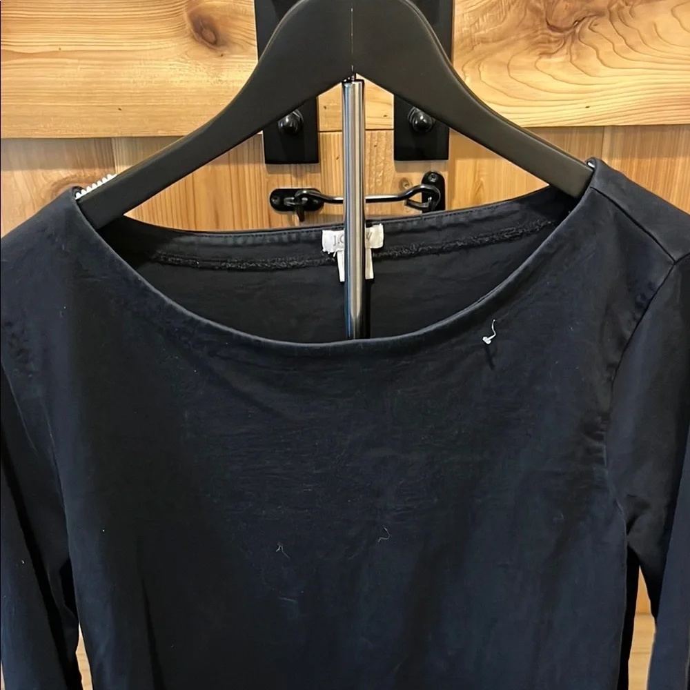 J. Crew Black Shirt with Bell Sleeves